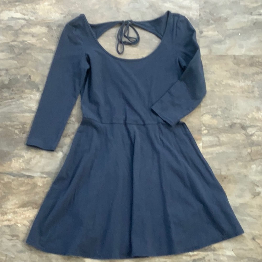 Blue American Eagle 3/4 Sleeve Dress